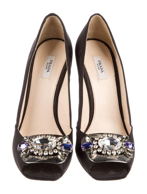 buy vintage prada crystal heels